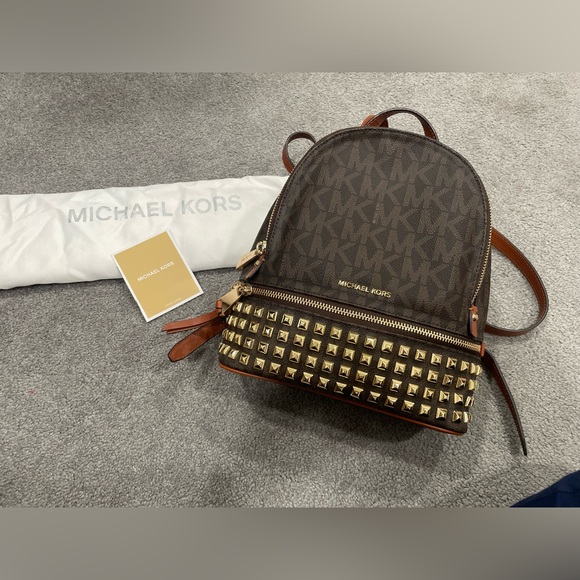 Michael Kors | Bags | Michael Kora Small Studded Backpack  display picture 3
